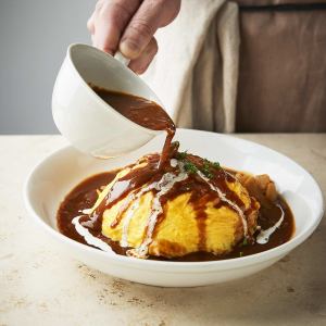 [Ketchup Rice] Fluffy hat omelet rice