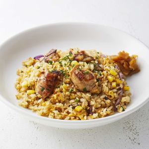 Charbroiled Chicken with Garlic Butter Pilaf