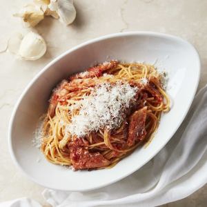 [Tomato] Smoked bacon and garlic chili pepper tomato sauce