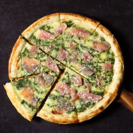 生ハムジェノベーゼピザ