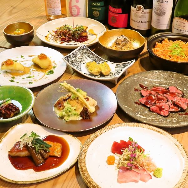 [Kiwami Course] A full course of 10 dishes created by our chef using carefully selected seasonal ingredients.