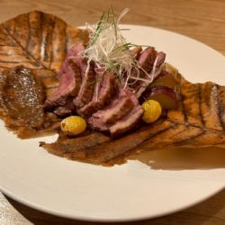 青森県産 津軽鴨の朴葉味噌焼き