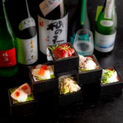 刺身の盛り合わせ　一名様分