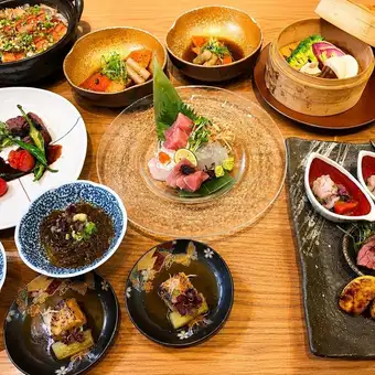 【雅コース2時間飲放付】季節の食材、お造り、和牛、土鍋ご飯をお楽しみ頂けるフルコース(全8皿)