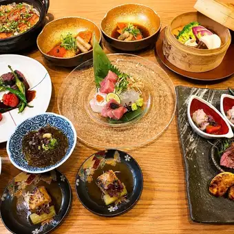 【雅コース(お料理のみ)】季節食材、お造り、和牛、土鍋ご飯をお楽しみ頂ける全8皿コース