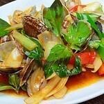 パッホイラーイ(タイ風アサリ炒め)