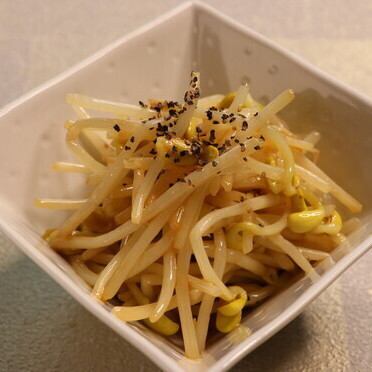 大粒豆のもやしナムル