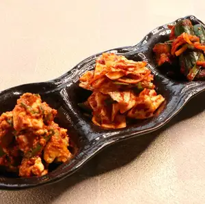 キムチの3種盛合わせ