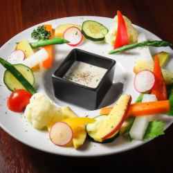 Bagna cauda with seasonal vegetables