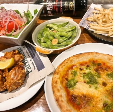 宴会や飲み会のあとは…【REDBOSS二次会コース】料理全5品＋90分[飲放]⇒3500円