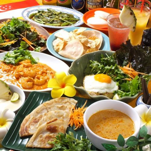 All-you-can-drink food course starts from 4,500 yen♪ Recommended dishes are included, and the all-you-can-drink includes mango beer and fruit cocktails.