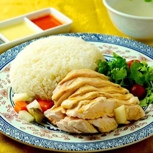 Hainan chicken rice (Singapore chicken rice)
