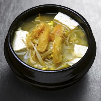 Dried cod soup