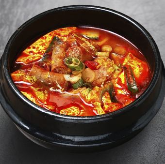 モツ純豆腐チゲ