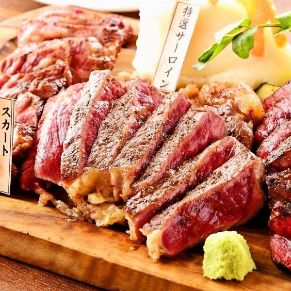 [Carefully selected horse meat charcoal-grilled steak] The signature menu of horse-eating roasted !!