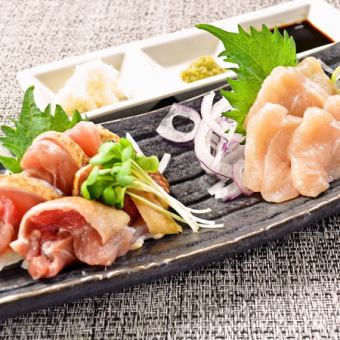 Assorted Kirishima Highland chicken sashimi