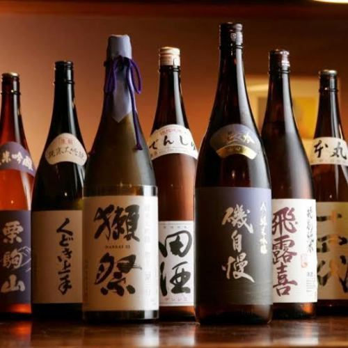 ◆ Various types of sake and shochu are available