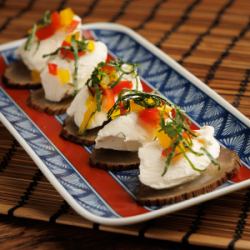 いぶりがっこクリームチーズ