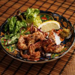 国産鶏のせせり炭火焼き