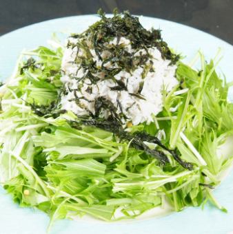 Shirasu and Mizuna Shonan Salad