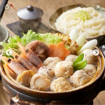 海鮮ちゃんこ鍋を楽しむ特別宴会コース2H飲み放題付き全8品　5500円→5000円(税込)