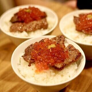 "Grilled beef tongue" - meat feast! Salmon roe for the finale! "Extreme Luxury Course" including Wagyu beef sashimi [meal only]