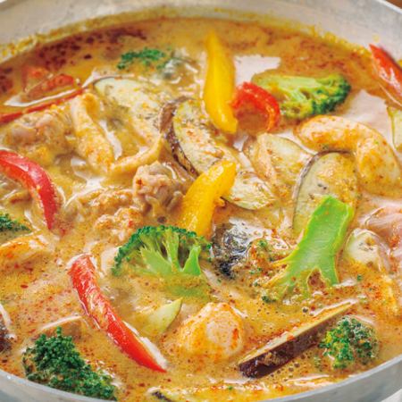 [2.5 hours all-you-can-drink] Spice curry hotpot and all-you-can-drink course using our secret curry sauce