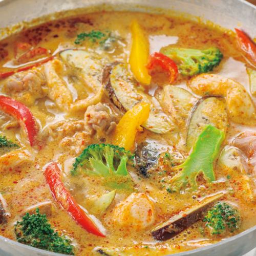 [2.5 hours all-you-can-drink] Spice curry hotpot and all-you-can-drink course using our secret curry sauce