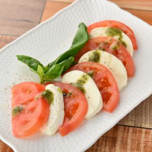 Colorful tomato caprese