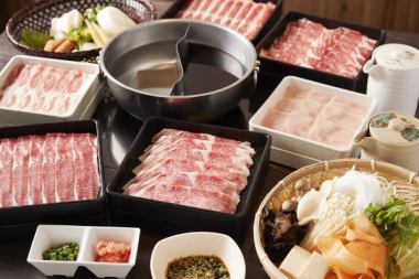 [Lunch/Dinner] 90-minute all-you-can-eat course of Japanese black beef two-color hotpot