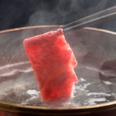 ◆[Lunchtime only course] Beef shabu-shabu or sukiyaki all-you-can-eat course for 60 minutes