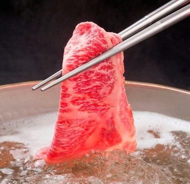 ◆【ランチタイム限定コース】 黒毛和牛 しゃぶしゃぶ又はすき焼き60分食べ放題コース