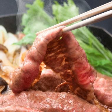 ◆【런치 타임 한정 코스】 흑모 일본소 스키야키 60분 뷔페 코스