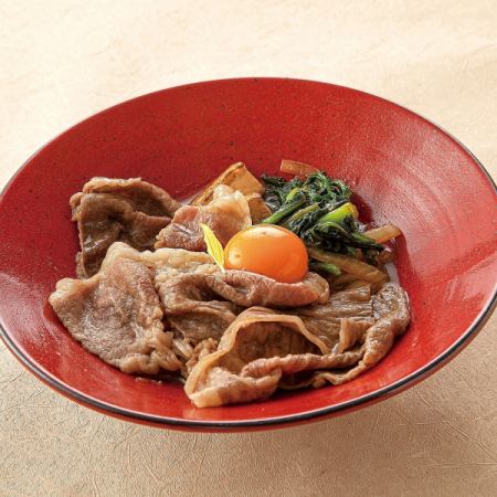 国産和牛もも肉のすき煮 卵黄添え