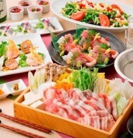 {Private room guaranteed} [Specially selected (shabu-shabu) course] 9 dishes in total, 2 hours all-you-can-drink included 5,500 yen ⇒ 5,000 yen (tax included)