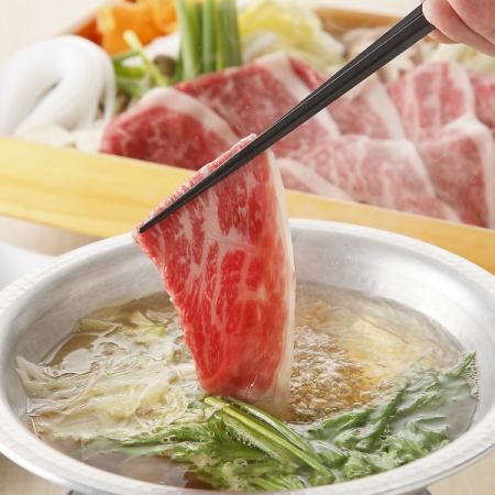 {Private room guaranteed} [Wagyu beef shabu-shabu course] 9 dishes total 8250 yen ⇒ 7500 yen