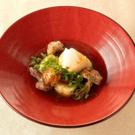 ジャンボなめこと豆冨の揚げ出し