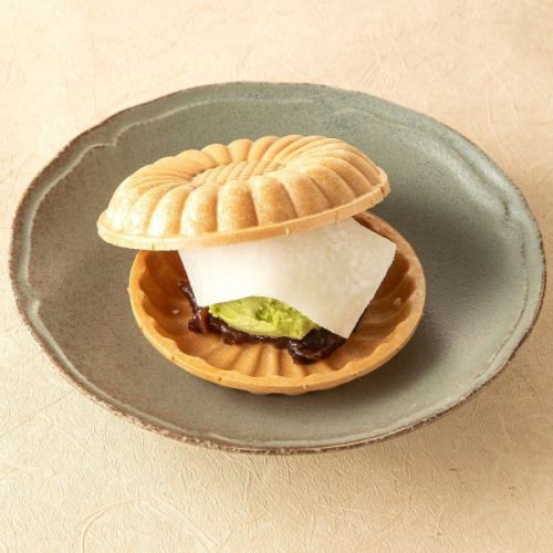 抹茶アイス最中