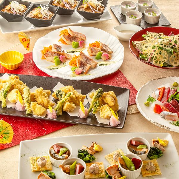 《早割・遅割コース》20%OFF!!【味わいコース】全7品 2時間飲み放題付 4730円⇒3784円(税込)