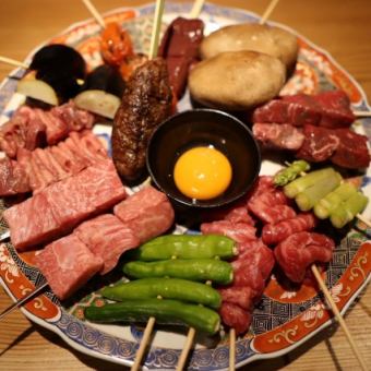 各種贅沢8本<創作串、野菜串含む>