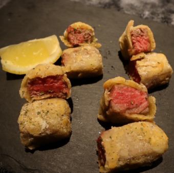 黒毛和牛の唐揚げ