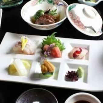≪ディナー≫【四季折々の食材を活かした雪懐石コース】お造り、焼き物八寸他全8品12705円(税込)