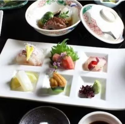 ≪ディナー≫【四季折々の食材を活かした雪懐石コース】お造り、焼き物八寸他全8品12705円(税込)