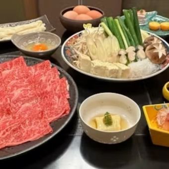 ≪ディナー≫【特選黒毛和牛しゃぶしゃぶコース♪】先付け、お造り盛合せなど全6品13860円(税込)