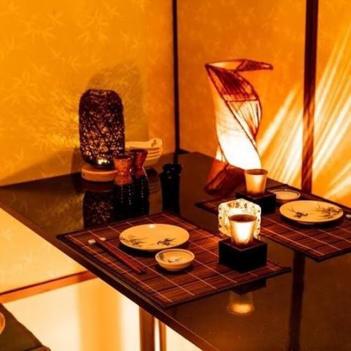 You can spend a relaxing time in a Japanese-style space. Recommended for small parties such as drinking parties with friends and girls' nights out.