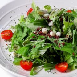 Caesar salad with fresh vegetables