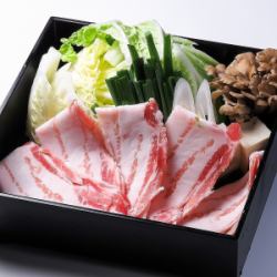 Black pork shabu-shabu (one serving)