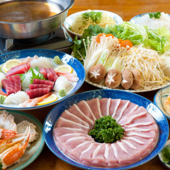 [Cooking only] Sangen pork shabu hotpot set 3,500 yen (tax included) (5 items in total)