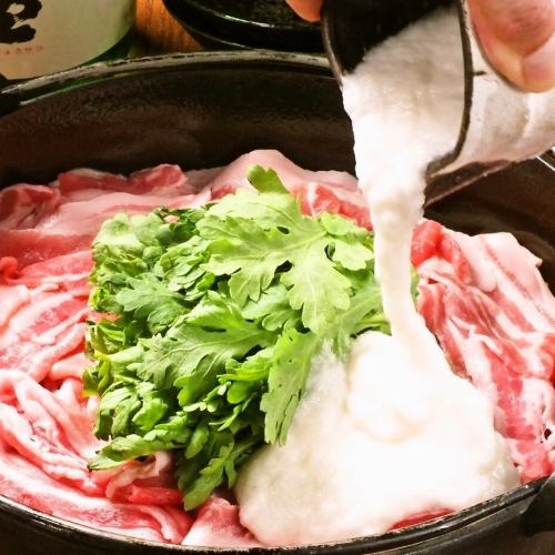壽喜燒豬肉和火鍋鍋（1.5份）