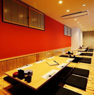 [Digging seats] Seats where you can relax at your feet are also suitable for girls-only gatherings and meals with children ◎ Relax and enjoy your meal time ♪ [Okayama / Izakaya / Private room / Banquet / All-you-can-drink / Sake / Fish / Meat / Complete private room / Company banquet / Women's party / Second party / Birthday / Saku drinking / Kurashiki]